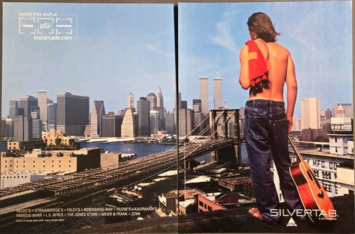 2001 - 2 PG PRINT AD - LEVI'S SILVERTAB JEANS FASHION AD - CITY ROOFTOP VIEW NY? - 第 1/1 張圖片