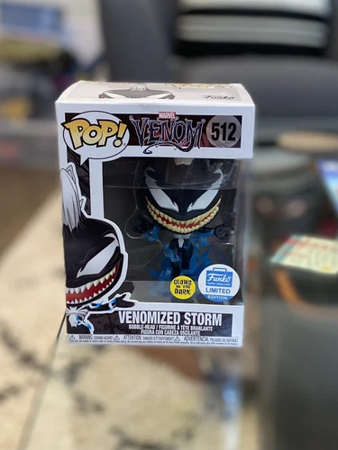 RARO Funko Pop Marvel Venomized Storm #512 GITD GLOW Funko Shop Exclusivo