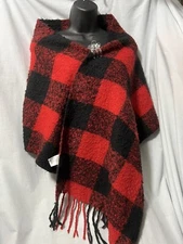 Red And Black Check Scarf