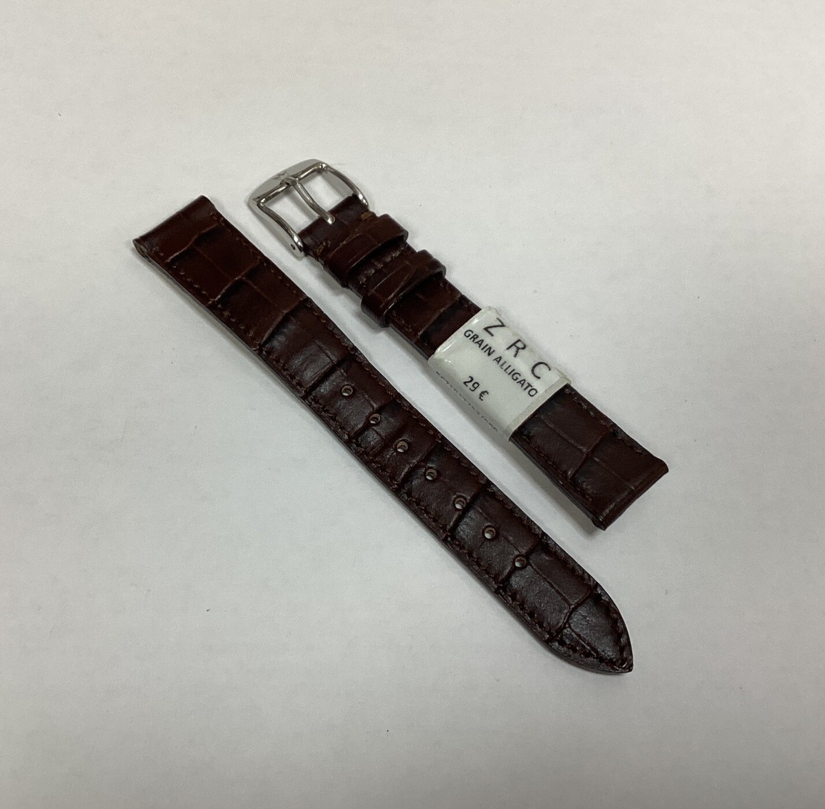Bracelet Montre Longines Master Collection 15mm Cuir Alligator Marron Mat