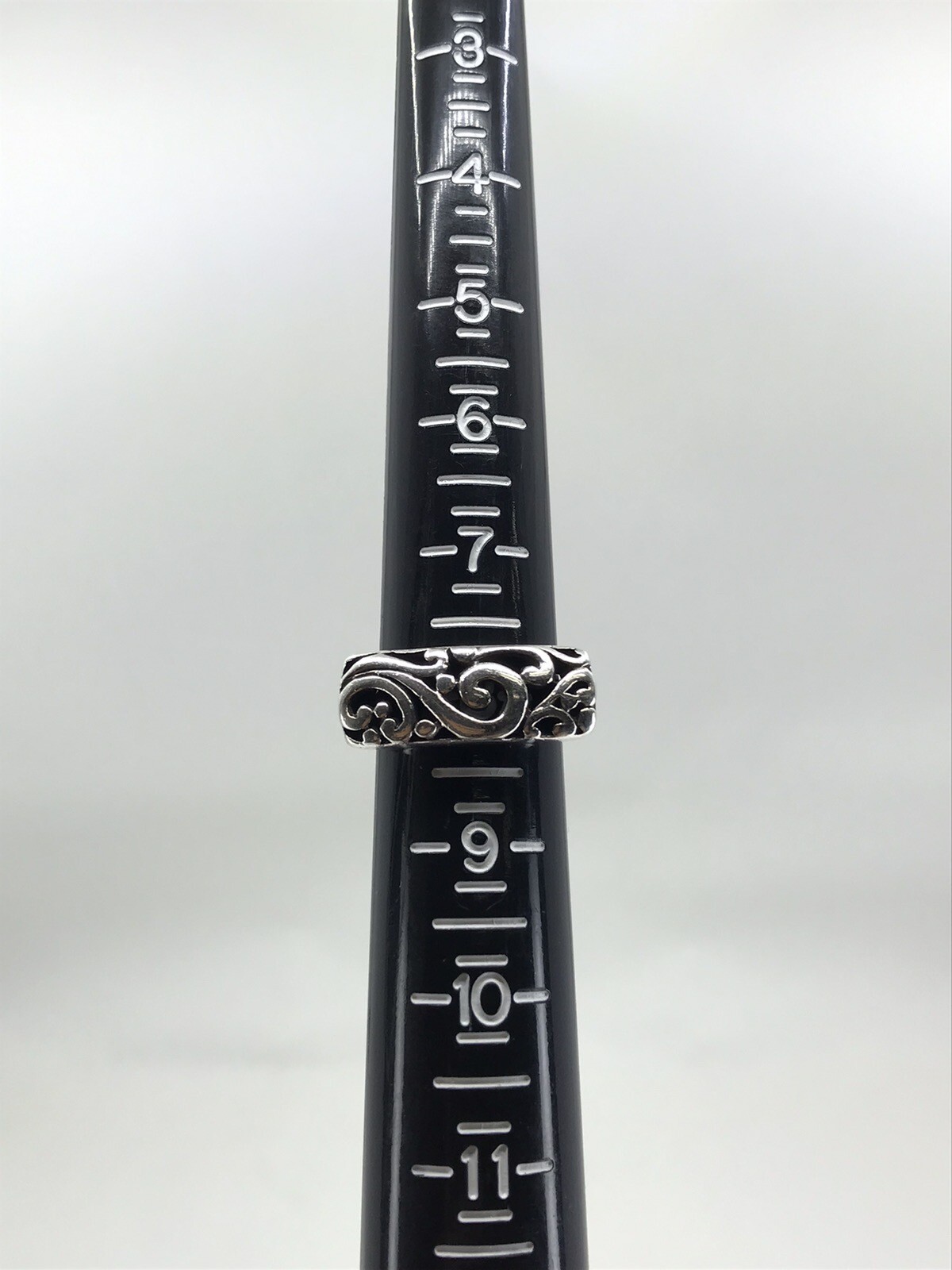 Scrollwork Square Top Rectangle Ring Sterling Sil… - image 11