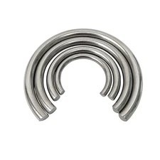 Set of 4 Clock Round Mainspring "C" Clamps  - Round Steel Antique Repair Tool