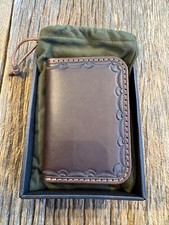 Filson Brown Leather Workshop Hand Tooled Wallet NEW in the box  20175637