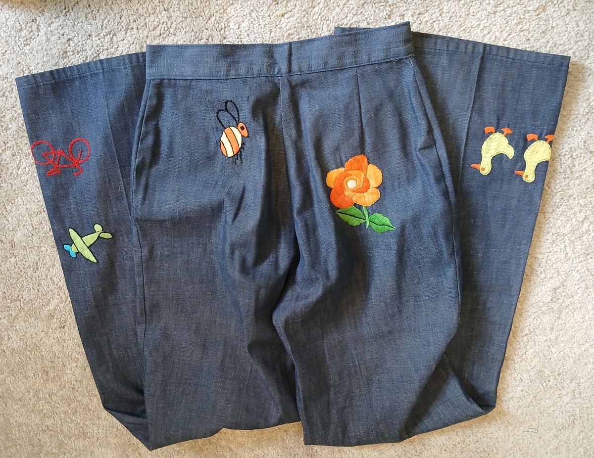 AMAZING true vintage HIS for her Bell Bottom Hand