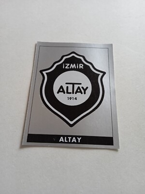 PANINI FOOTBALL LEAGUE 1996-1997 TURKIYE BADGE ALTAY FIGURE n 5 WITH VELINA
