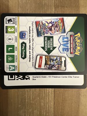 Pokémon 151 Pokémon Center Elite Trainer Box ETB Online Code Card