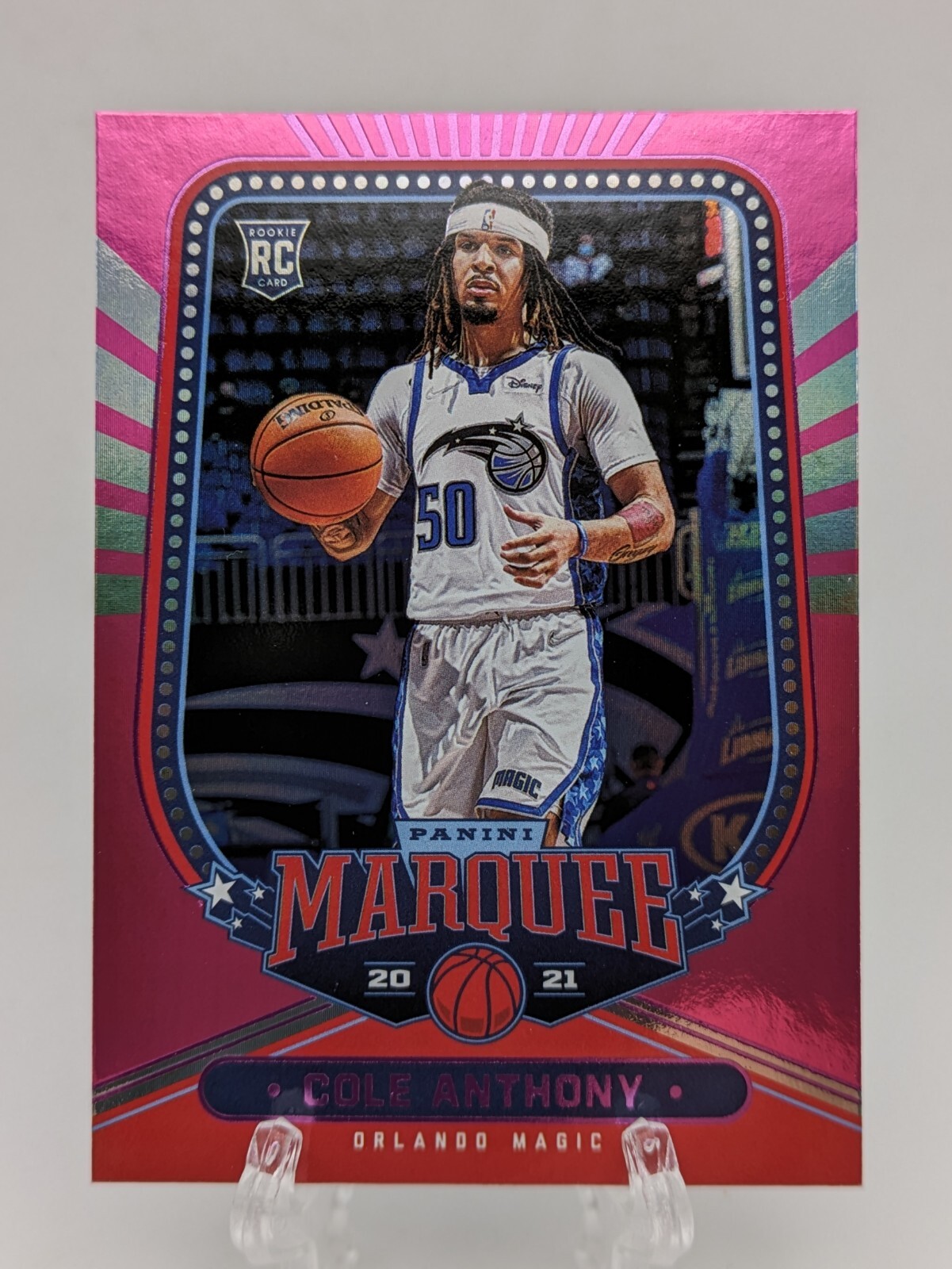 💥 Cole Anthony 2020-21 NBA Panini Chronicles Marquee #251 Pink RC Rookie Magic