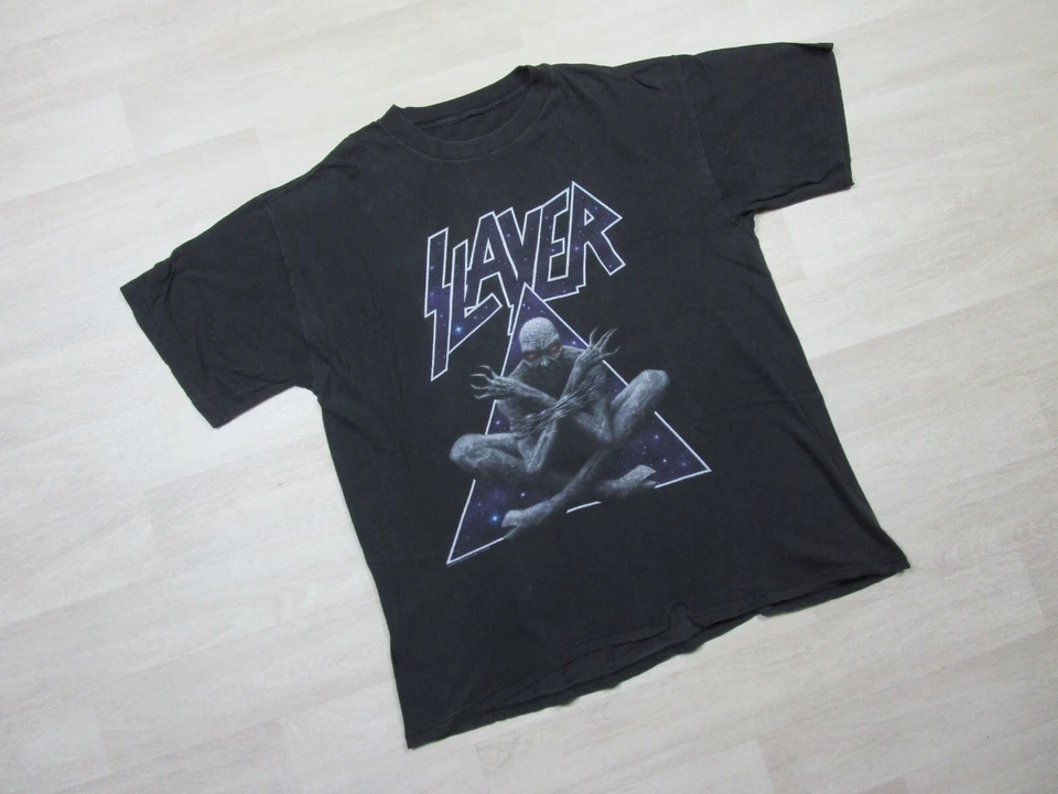 Vintage Slayer Divine Intervention Tour (XL) T Shirt 90s European Intourvention - Image 2 of 4