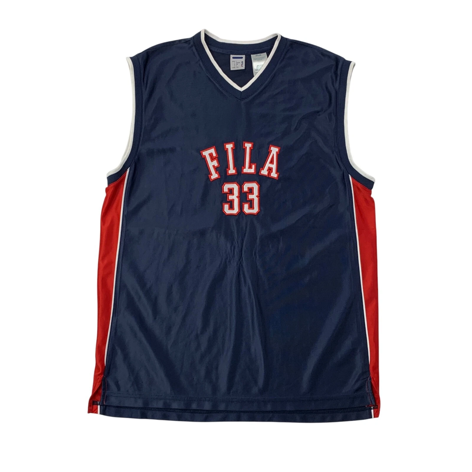 FILA Basketball Jersey 'Navy Red'