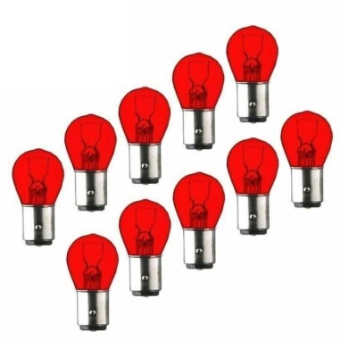 10x P21/5W 12V 21/5W BAY15d Rot keine LED Bremslicht Rückleuchte Lampe Birne