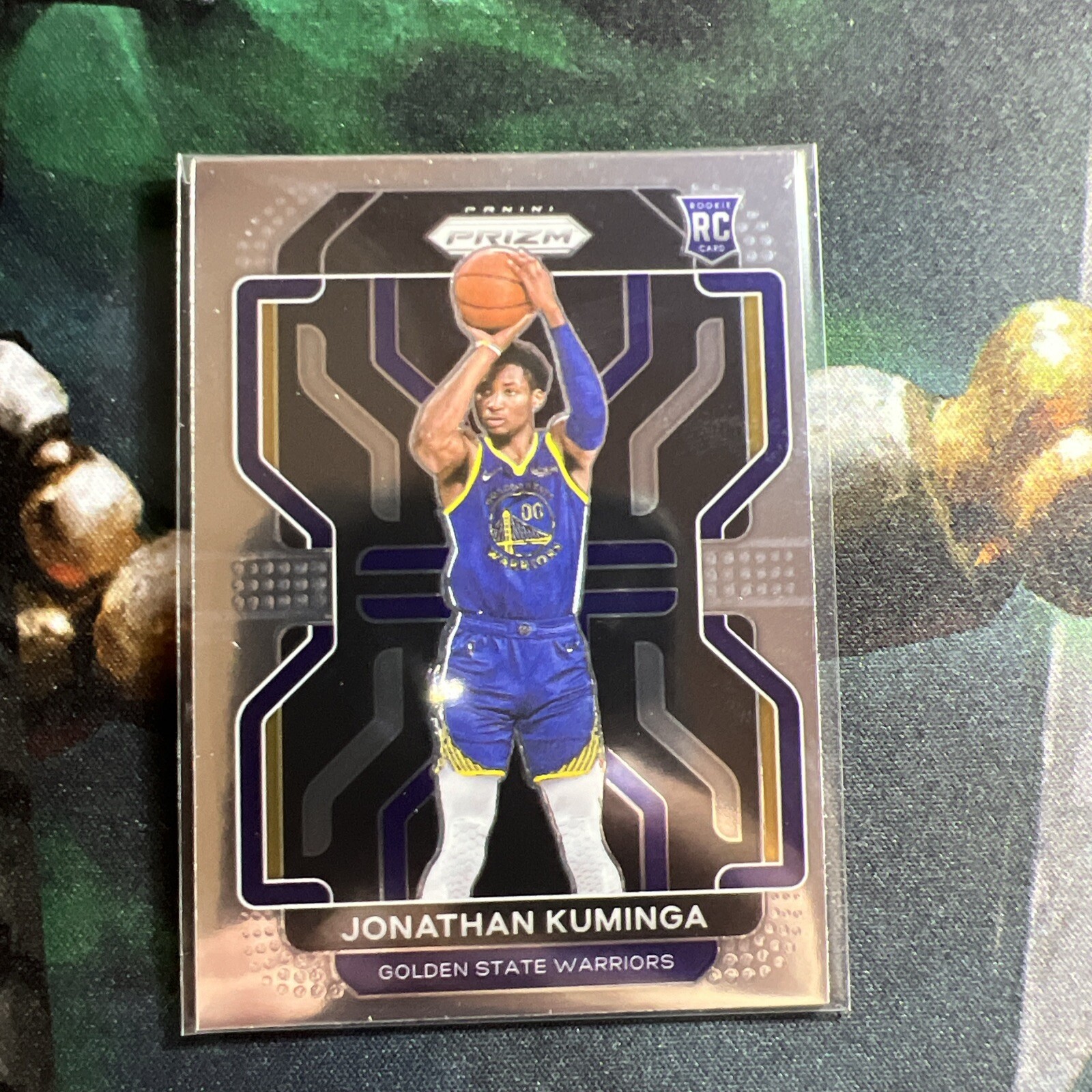 JONATHAN KUMINGA 2021-22 Panini Prizm ROOKIE Silver Prizm #307 WARRIORS MINT