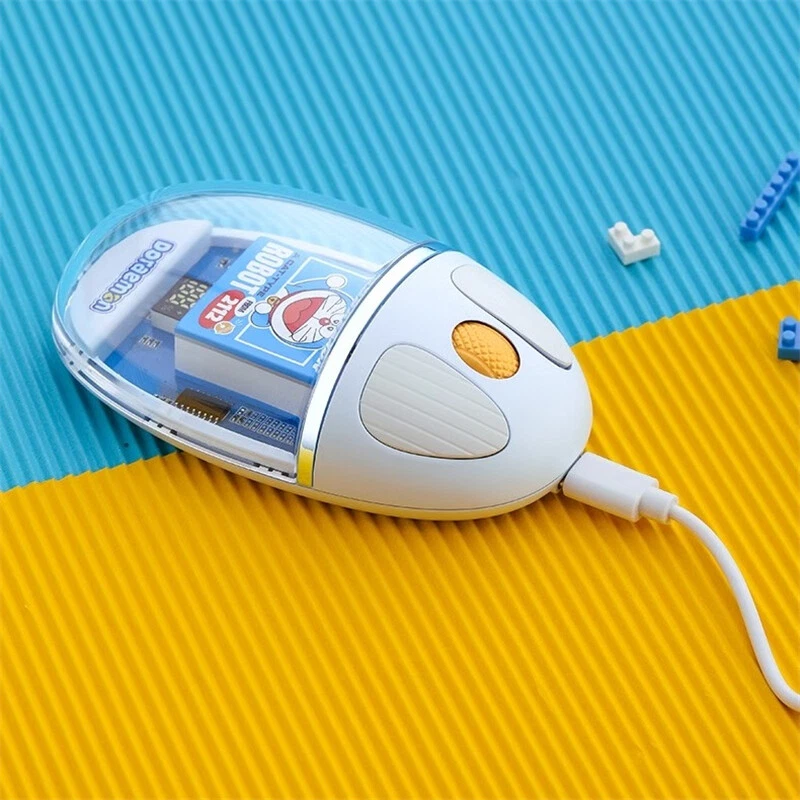 Anime Doraemon Wireless Bluetooth Mouse Office PC Portable Silent Clear Mouse - Image 4 of 4