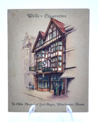 Hostel of God-Begot Vintage 1939 Wills Cigarettes Large Old Inns #8 Trading Card