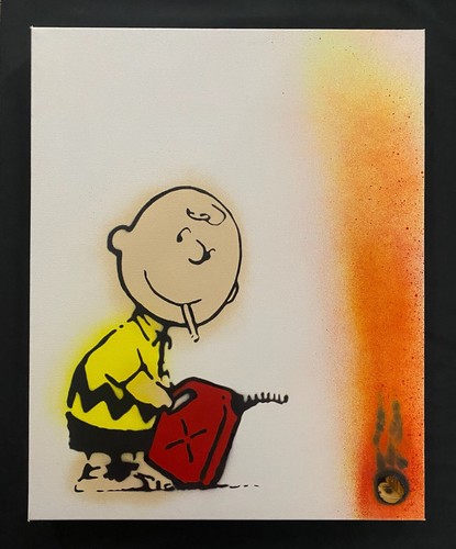 Banksy Rare Large Dismaland Painting 2015 with paperwork