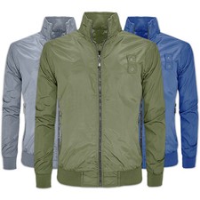 Giubbotto Uomo Impermeabile Leggero Giubbino Slim Fit Giacca Antivento VEQUE