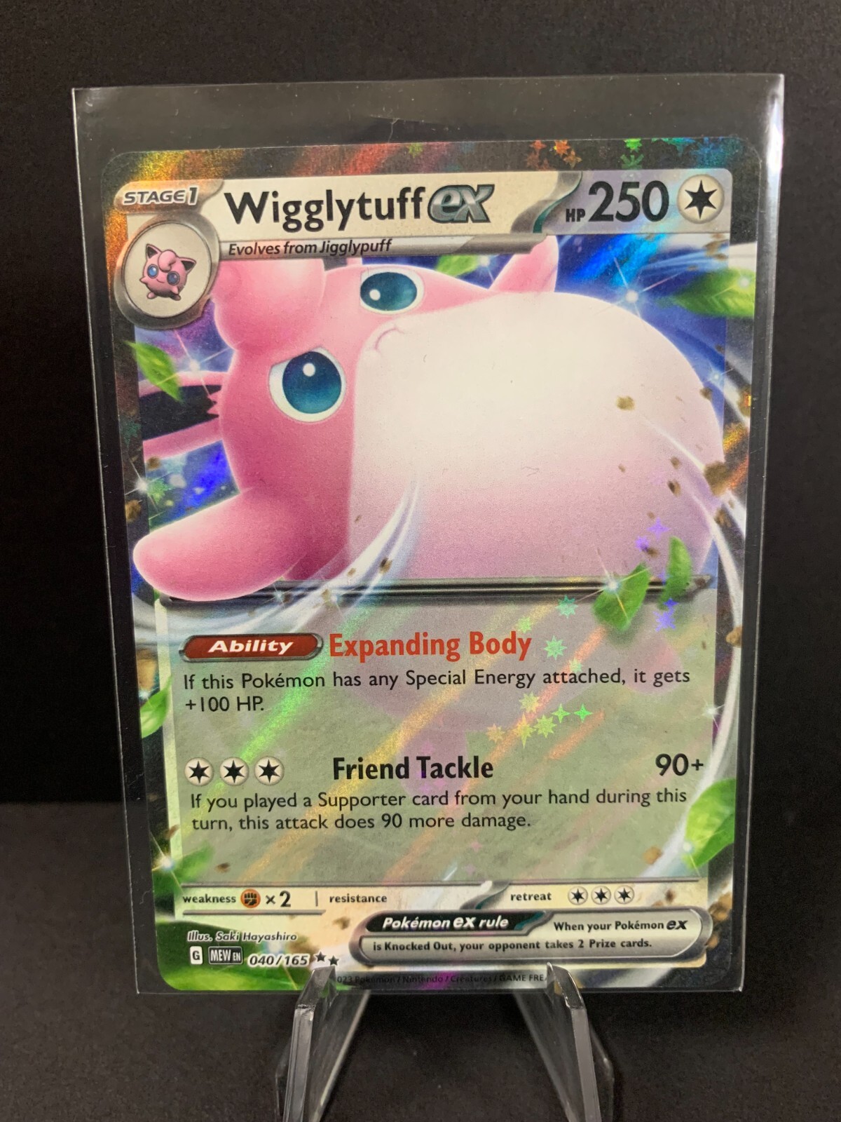 Pokémon TCG Wigglytuff ex Scarlet & Violet-151 040/165 Holo Double Rare NM!