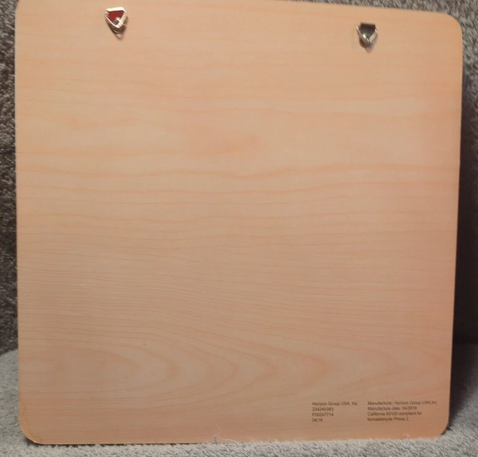 Cork Bulletin Board 11” x 11”, No Frame W Backer Wall Hung By Horizon Preowned - Image 4 of 4