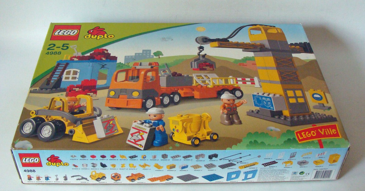 Duplo 4988 Lego Duplo 4988 Semirremolque Naranja Lego Duplo