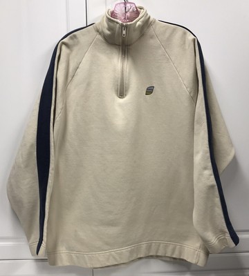 half zip sweatshirt beige