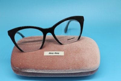 Brand New Miu Miu EyeGlasses VMU 03Q Black Frame H5X-101 51*19*140 