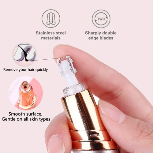 5Pcs Replacement Heads for Flawless Eyebrow Hair Remover Trimmer Blades Painless - Picture 7 of 12