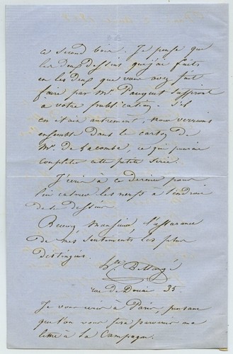 LAS Hippolyte Bellangé, peintre français. Peinture militaire. 1858. - Picture 2 of 3