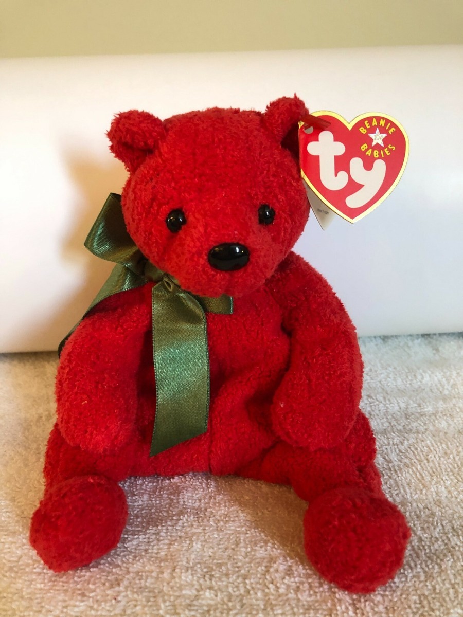 MISTLETOE the Bear TY Beanie Baby Christmas/Holiday
