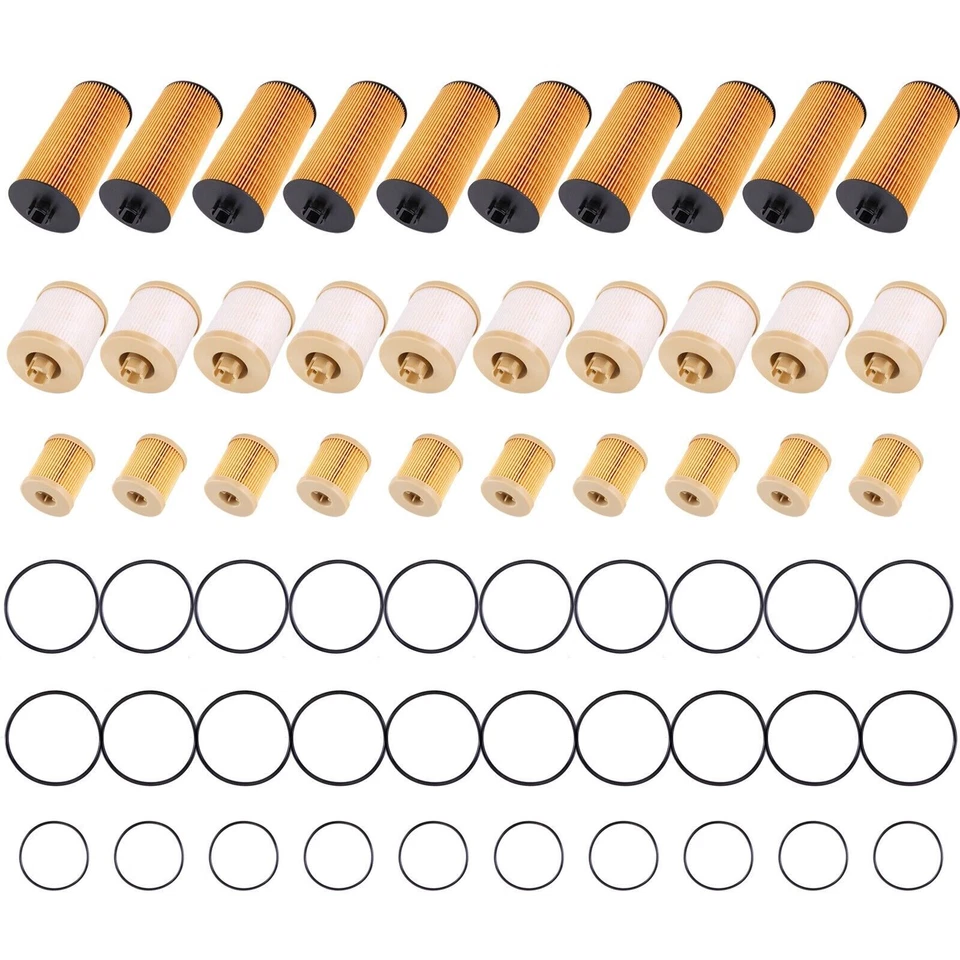 10x Fuel Filter & Oil Filter FD4616 for 2003-2007 Ford F250 F350 Super Duty - Image 3 of 4