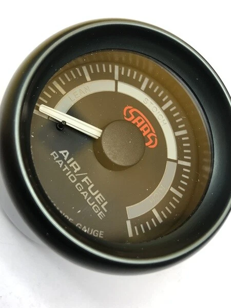 SAAS Muscle SG-AF52B Air/Fuel Ratio gauge + bung and sensor AFR Black 52mm 2" - Image 3 of 4