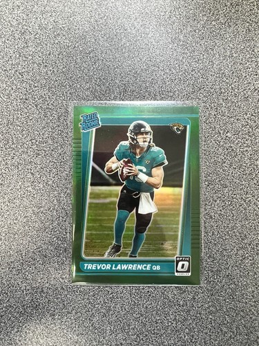2021 Panini Donruss Trevor Lawrence Optic Preview Green Rated Rookie P-251 Jags - Photo 3 sur 3
