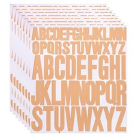 8 Blatt Vinyl Buchstabenaufkleber 1 Zoll 2 Zoll 416Stk Stick Letters Pink