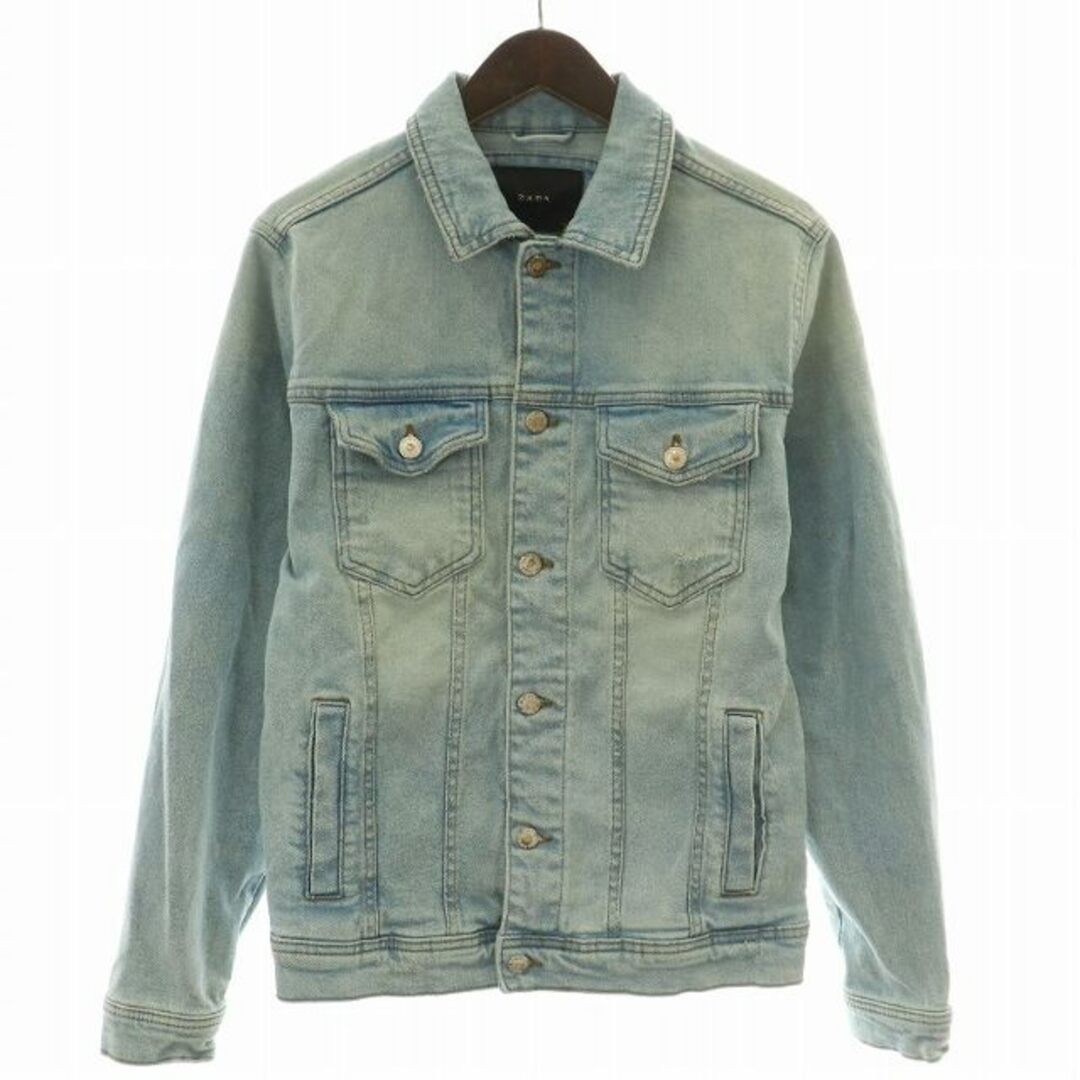 Zara denim jacket G jean outer damage processing S light