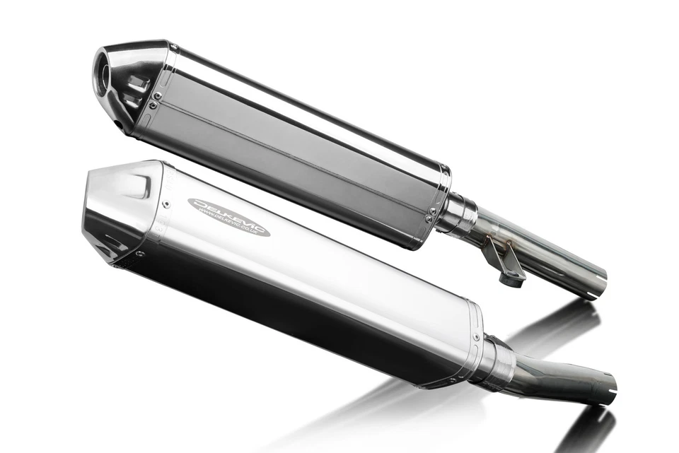 Kit silenciador escape acero inoxidable triovalado 17" Slip On Kawasaki ZZR1200 2002-2005 Foto 2 de 4