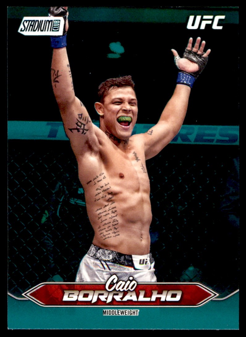 2025 Stadium Club UFC Caio Borralho Teal Foil #98