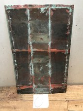 Sheet Copper 18" x 11" Natural Patina Colors Verdigris gauge 24 O 