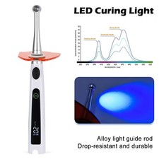 Dental Cure Lamp Cordless 4 Light Intensity Modes Metal Head 360° Rotating Light
