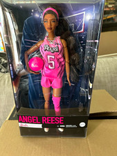 Mattel Barbie Signature Angel Reese Doll Pink Basketball Uniform #5 JBJ31