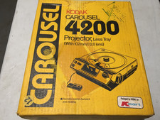 Kodak Carousel Slide Projector 4200 Black Lens and Carousel W/ ORIGINAL BOX