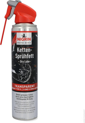 NIGRIN MOTO-BIKE Dry Lube Ketten-Sprühfett Für Motorrad, 400 Ml, Geeignet Für O-