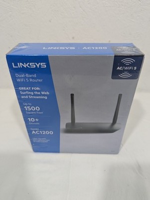 Linksys AC1200 Dual-Band WiFi 5 Router E5400 - Brand New Sealed Factory Wrap