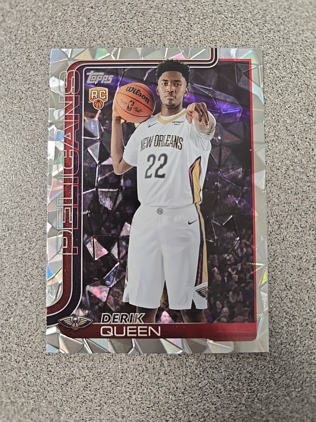 2025-26 Topps Derik Queen RC Diamante Foil Rookie #213 Pelicans