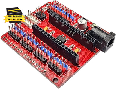 Breakout Expansion Board for Arduino Nano   14 Digital I/O Pins, 8 Analog Inputs