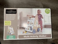 Wooden Baby Walker - 6 in 1 Activity Cube Walkers for Babies -Boys and Girls NOB