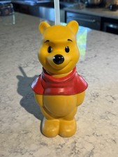 Vintage Disney Winnie The Pooh Bear Water Bottle Drink Tumbler 10" Sipper
