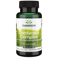 Swanson Cordyceps Complex With Reishi And Shiitake - 60 Vcaps (397,78 Eur/Kg)