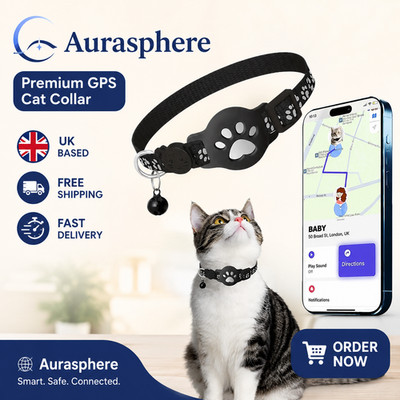 Cat Tracker Finder GPS Collar Waterproof Electronic Pet Locator for iOS Android