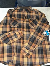 Size XL- Kuhl Men’s Discord Flannel Brown Multicolor Jacket
