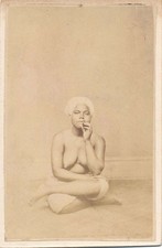Antique CDV photo native Alpie Girl South Pacific c1875