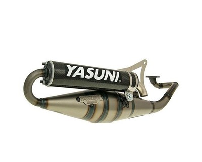 Auspuff YASUNI Scooter Z Carbon für Yahama Aerox, MBK Nitro, Mina liegend