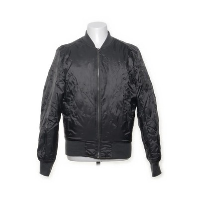 Bomberjacke, Herren, Größe: M, Grau, Einfarbig #6oR